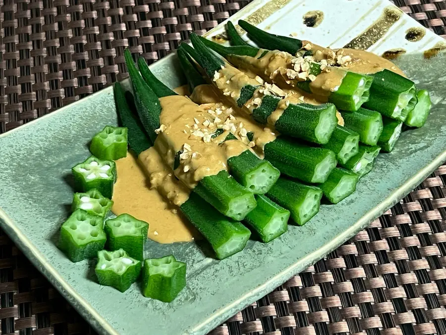 Okra salad step 0