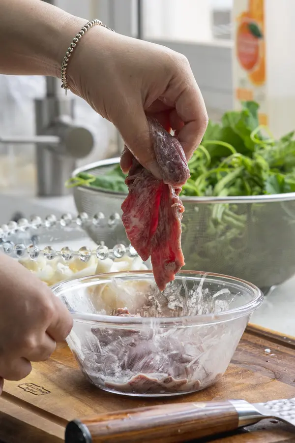 Summer beef Chinese salad step 0