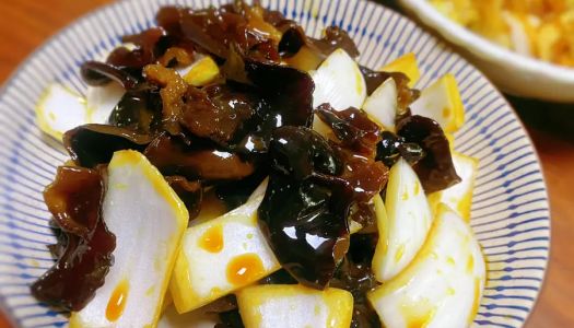 Kuaishou small cold dish - shallots fungus