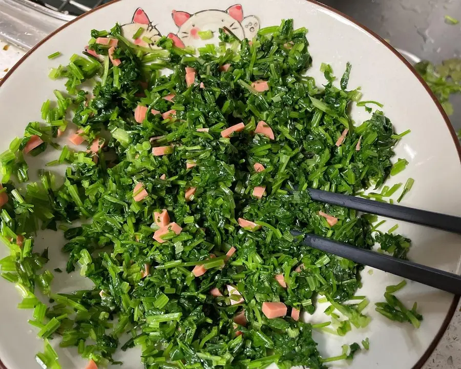 Coriander salad step 0