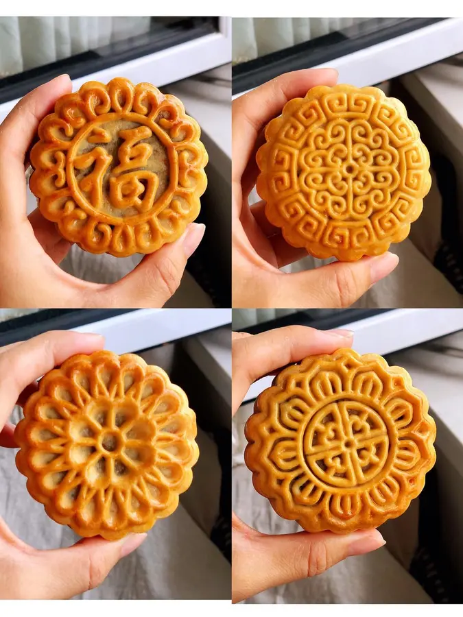 Five-kernel mooncakes (low sugar), only need a day to quickly return oil, simple and low-matched