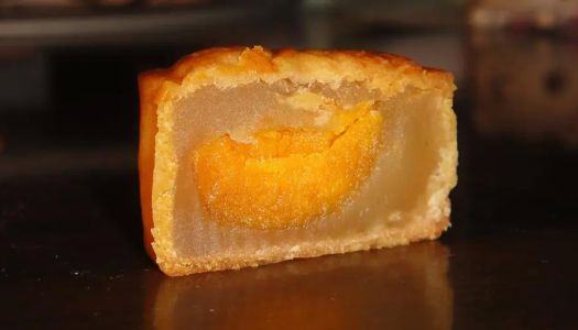 Cantonese moon cakes - egg yolk lotus paste moon cakes