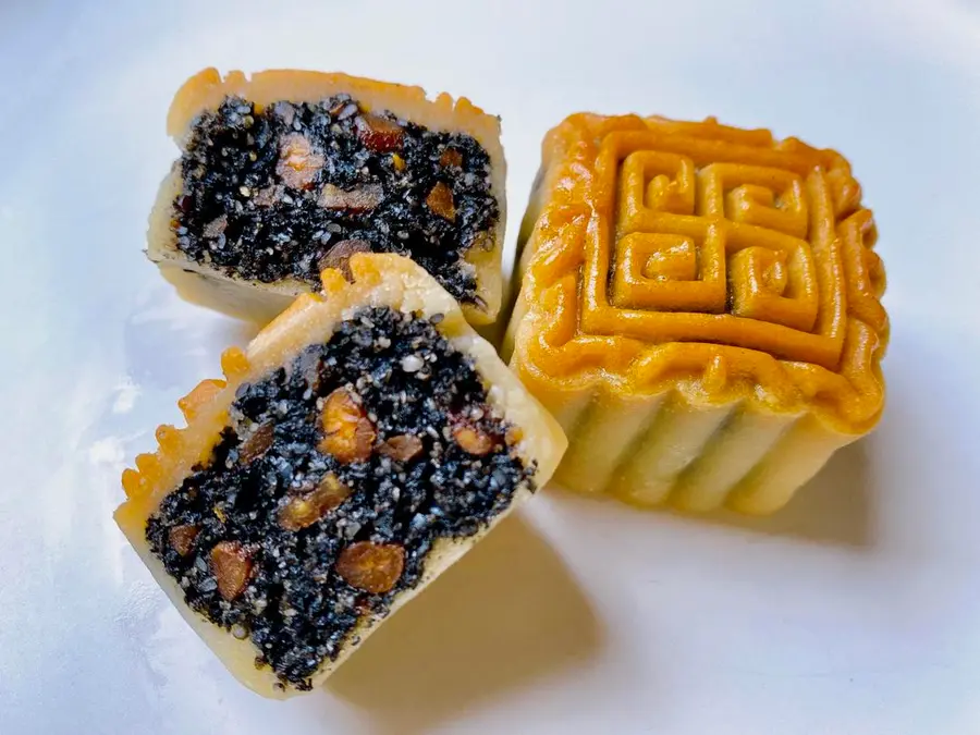 Mooncake filling that beginners can make: sesame small walnut filling