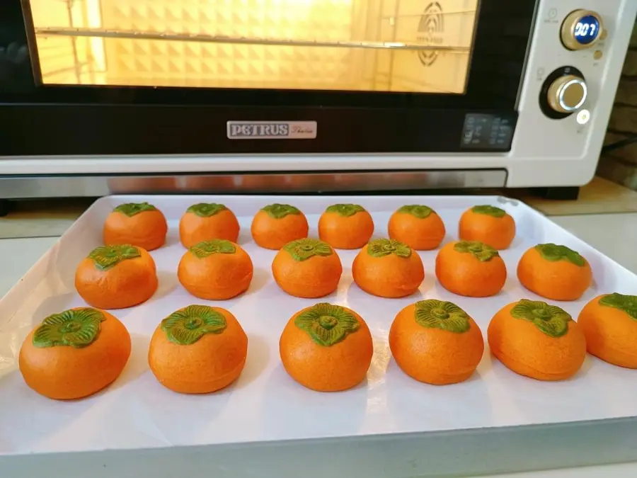 Exclusive (original) persimmon Ruyi - Cantonese Jinsha custard moon cake (video method attached) step 0