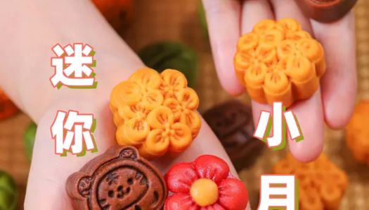 Cute love mini moon cakes 