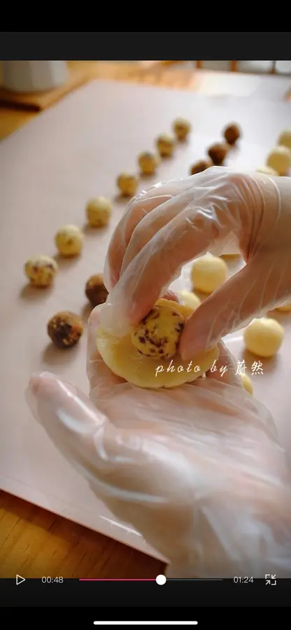 Puff pastry mooncakes|no water and no sugar syrup step 0