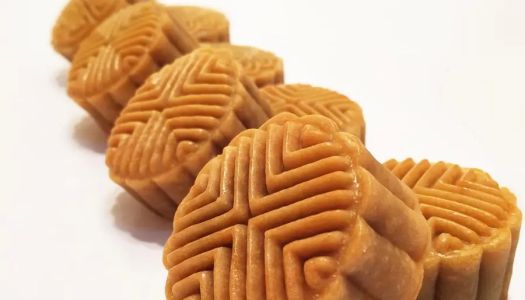 Cantonese moon cake - egg yolk sesame moon cake