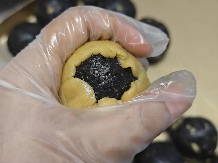 Black sesame walnut mooncake, with filling recipe included, nanny-level tutorial. step 0