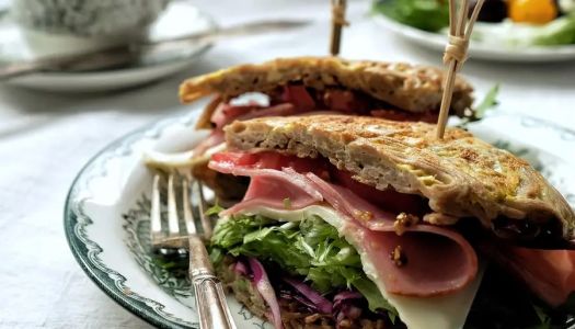 Homemade Roasted Rye Hot Noodles Sandwich & Noodle High-end Subway [Healthy Grip]