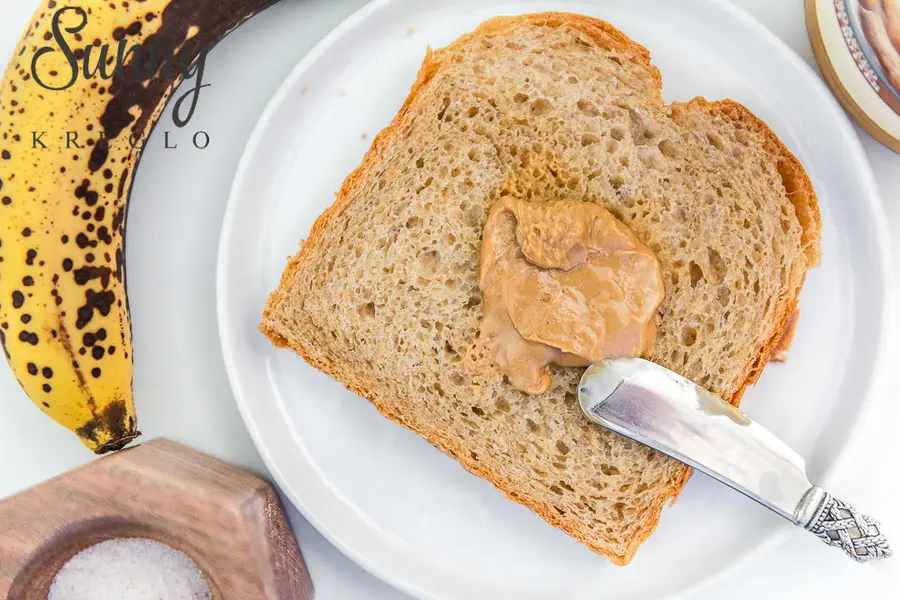 Mashed Banana Peanut Butter Sandwich (My Appetite Stabilizer)| Healthy meals step 0