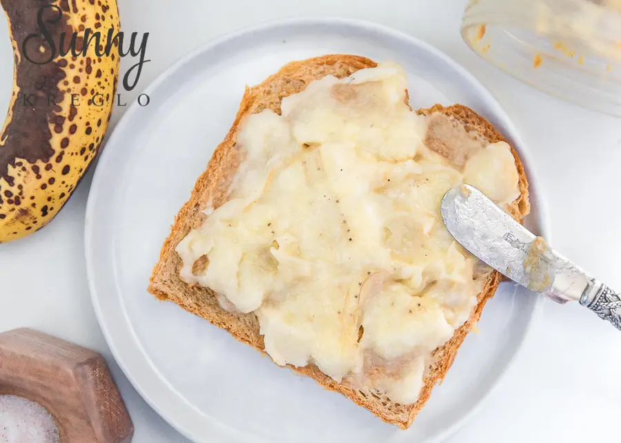 Mashed Banana Peanut Butter Sandwich (My Appetite Stabilizer)| Healthy meals