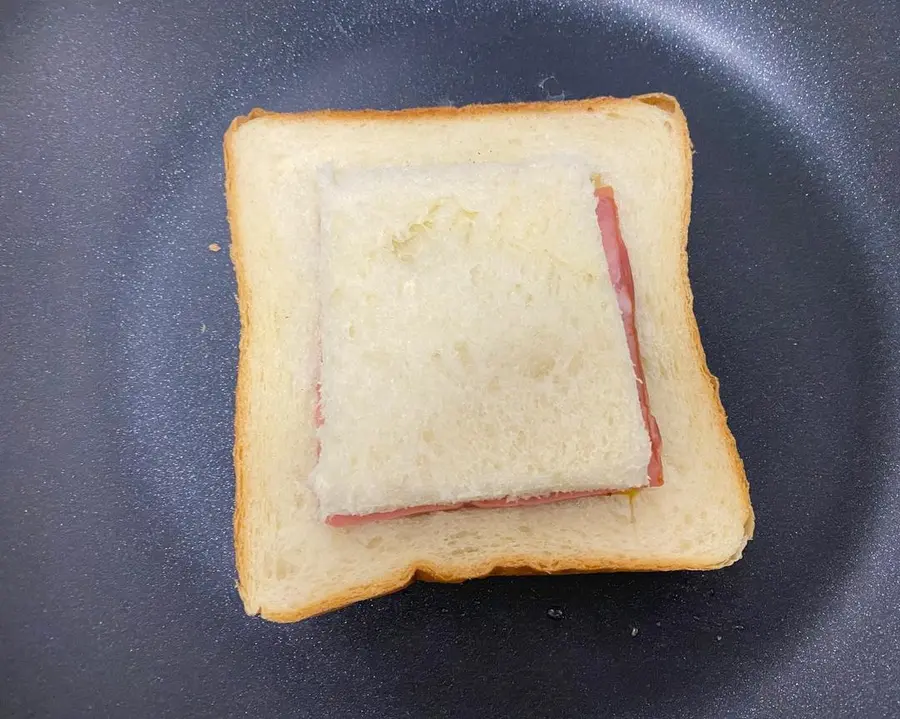 A slice of toast sandwich step 0