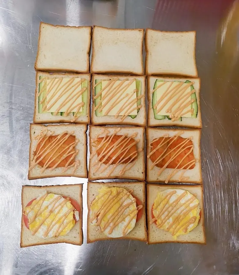 sandwich step 0