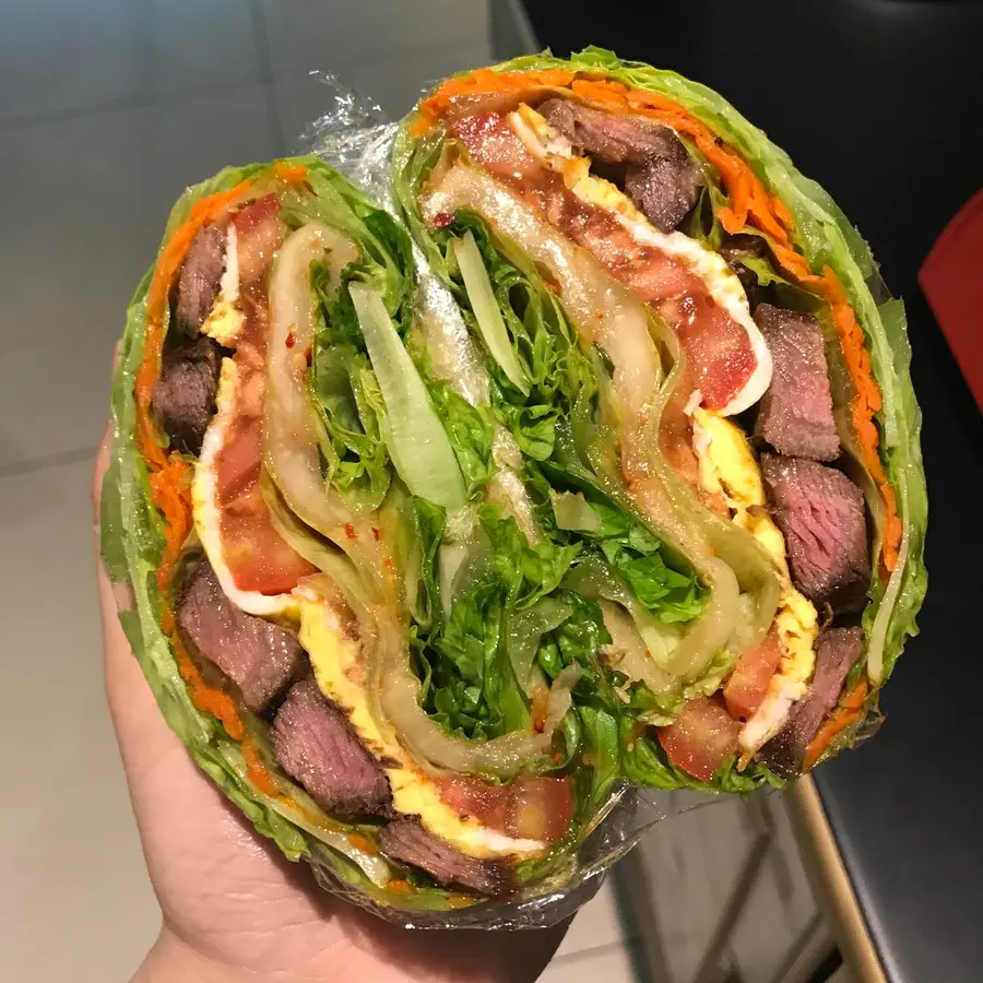 Guan Xiaotong sandwich to reduce fat! (Plastic wrap wrap method included!) ）