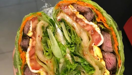 Guan Xiaotong sandwich to reduce fat! (Plastic wrap wrap method included!) ）