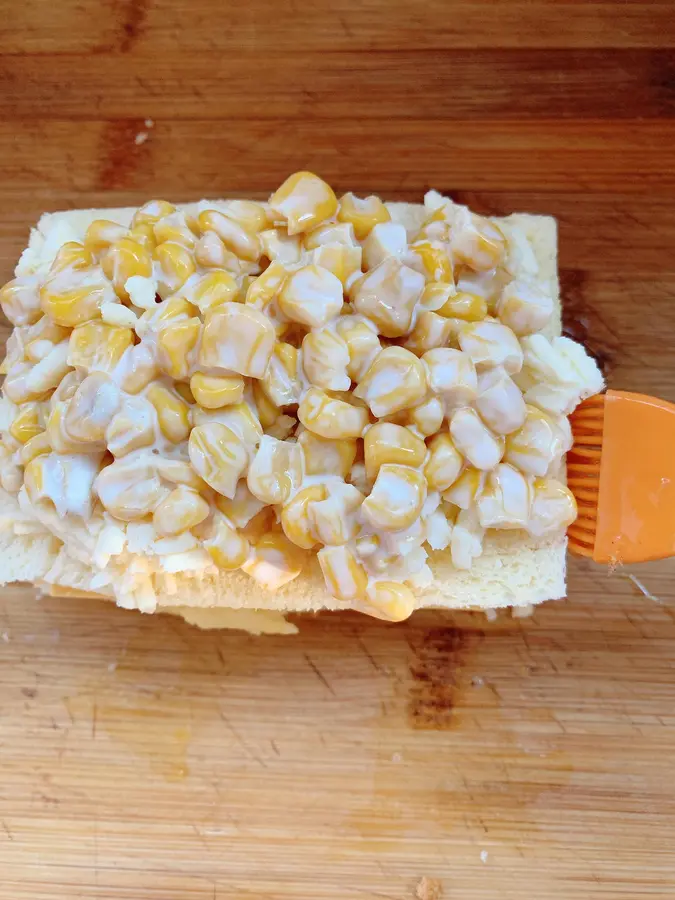 Cheese corn sandwich step 0