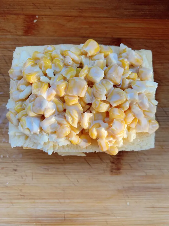 Cheese corn sandwich step 0