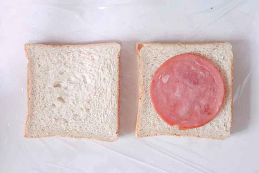  Egg and ham sandwich step 0