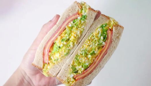  Egg and ham sandwich