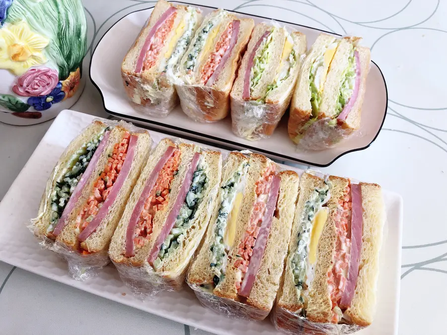 Vegetable sandwiches step 0