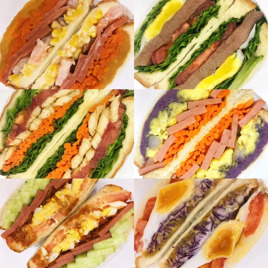 7-day non-duplicate series of low-calorie fat reduction sandwiches