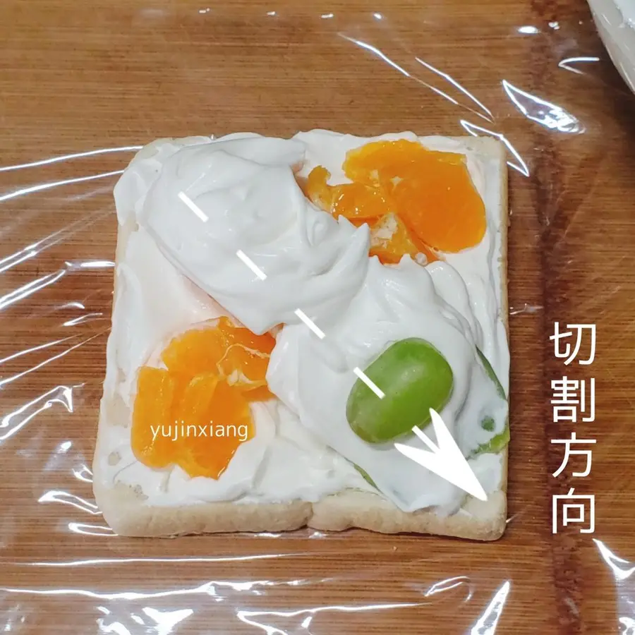  Japanese Flower Fruit Sandwich (Flowers Bloom Richly!) Keep the spring).  step 0