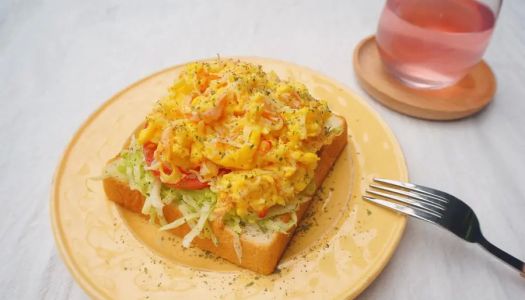 Crab fillet egg sandwich