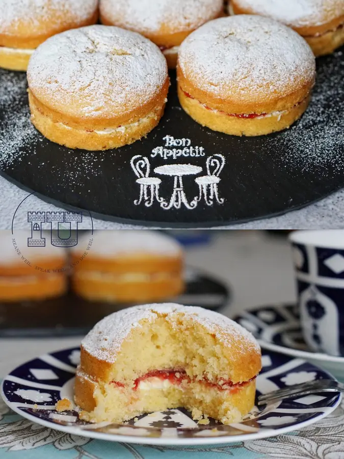 【Downton Abbey Recipe】Mini Victoria Sandwich