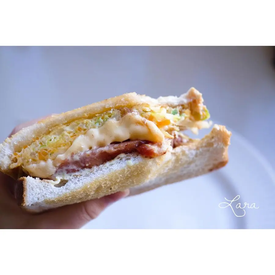 < Korean street food > same Korean breakfast sandwich