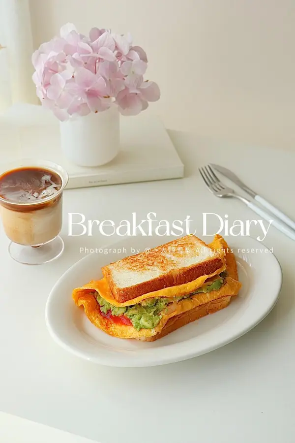 Avocado cuddle egg sandwich toast 10 minutes vitality breakfast