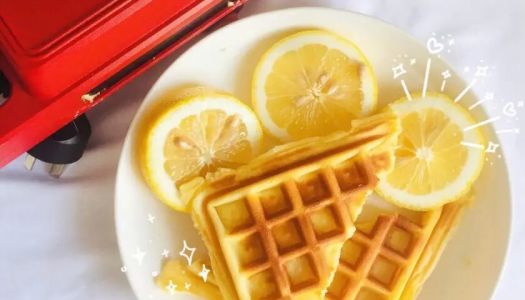 Summer Creative Lemon Fresh and Delicious Waffles [Sandwich Machine Waffle Mold]