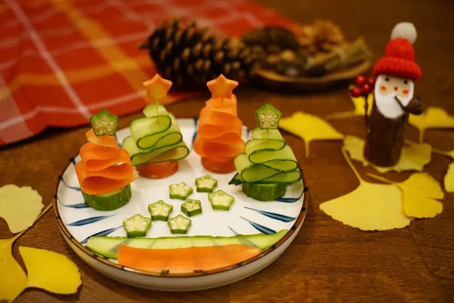 [3] One minute, simple and fast, delicious appearance, New Year's Day, Chinese New Year's Eve dinner, good-looking, beautiful, creative Christmas tree, salad series - mini tree step 0