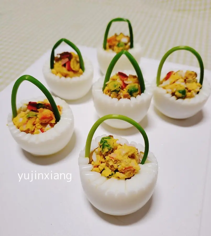  Egg Blossom Basket Salad Flower - Boosts immunity. Low-calorie fat loss  step 0