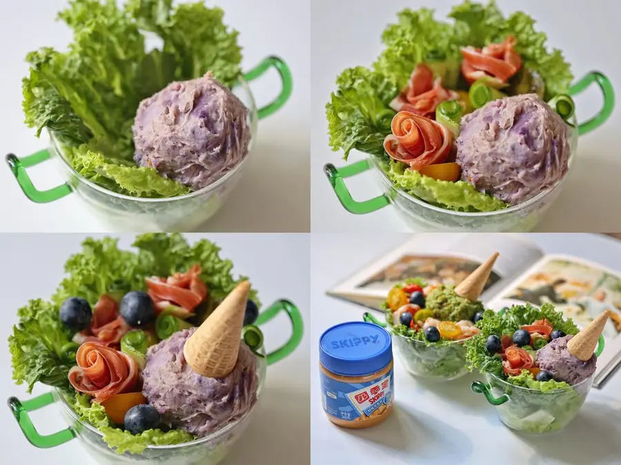 2 peanut butter salad bowls â€“ refreshing and fun for a summer  step 0