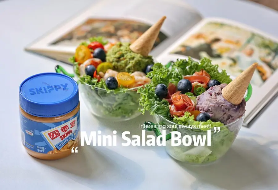 2 peanut butter salad bowls – refreshing and fun for a summer 