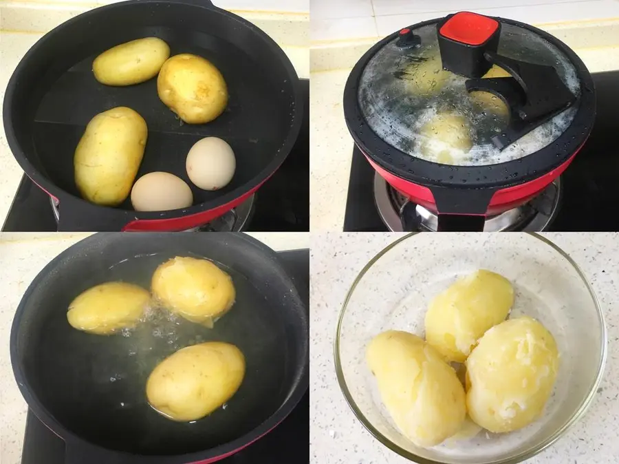 Japanese-style mashed potato salad step 0