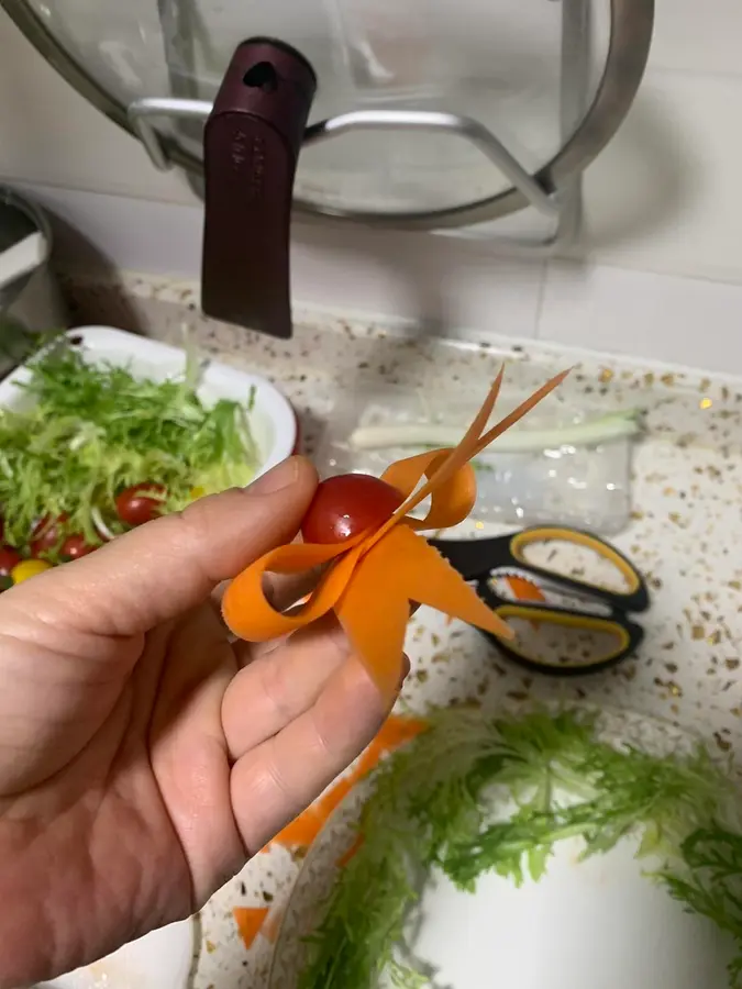 Christmas wreath salad step 0