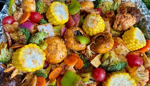 Oil-free and low-fat roasted vegetables, forever dripping! If you're tired of eating boiled vegetables and salads, let's eat this