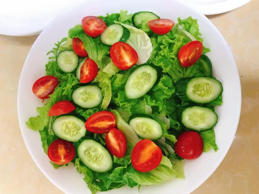 Super delicious mango shrimp vegetable salad step 0