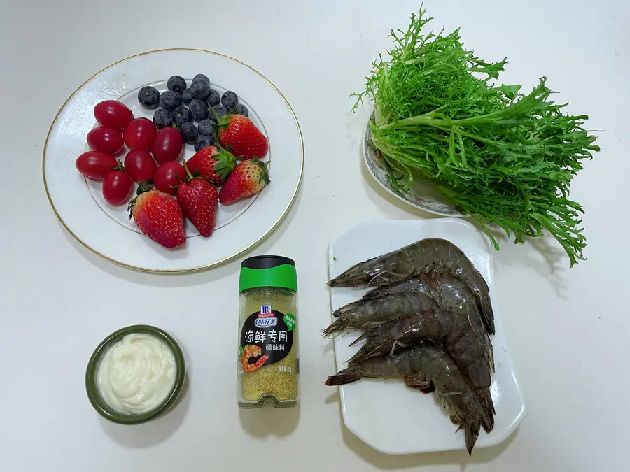 Christmas wreath salad step 0