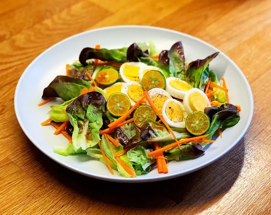 Vegetable salad with vinaigrette, a hundred ways to make simple beauty with low calories step 0