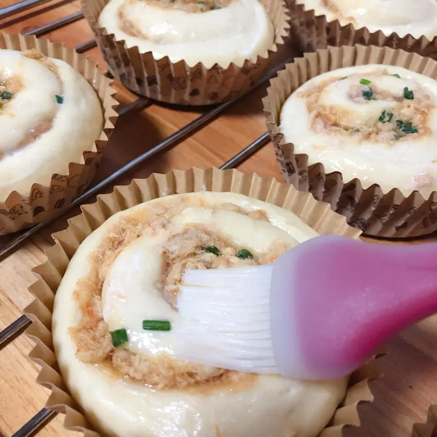 Salad meat floss bread  step 0