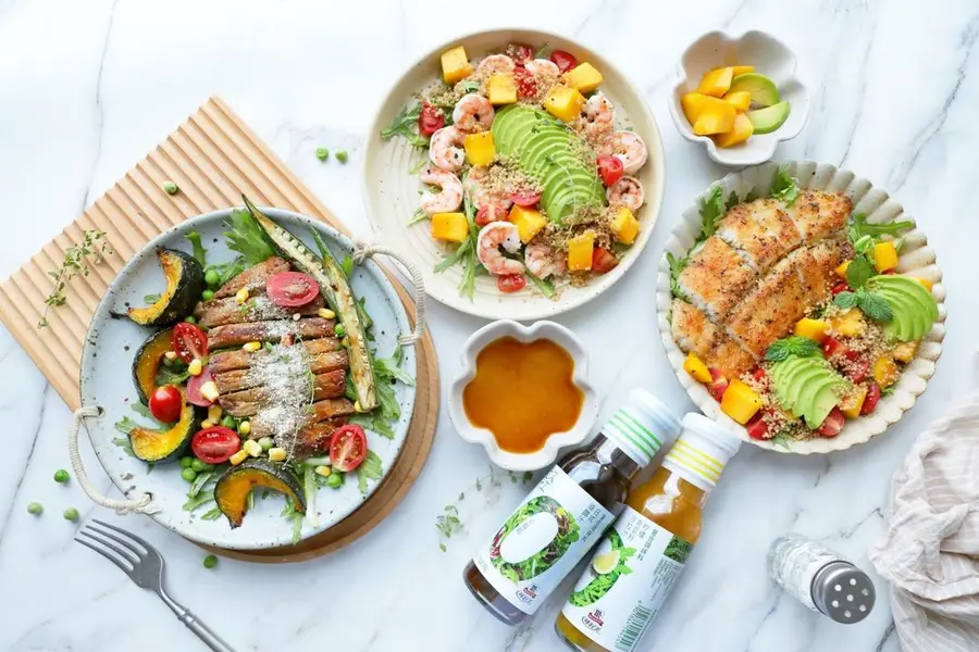 3 high-value summer happy fat loss salad + all-purpose fat loss salad dressing