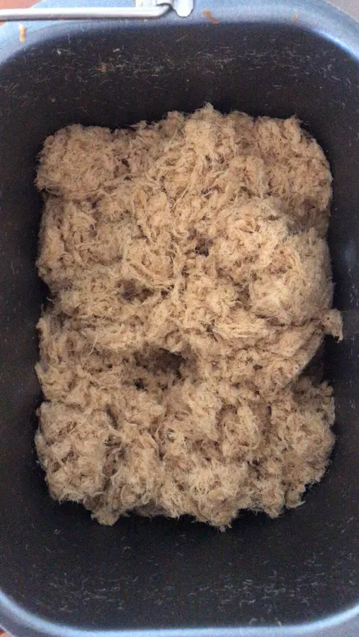 Meat floss salad dressing bread step 0