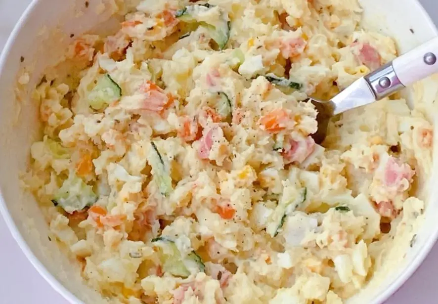 Super delicious Japanese-style mashed potato salad!!ï¸ Low calorie delicious and satiety~ step 0