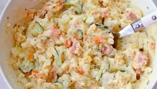 Super delicious Japanese-style mashed potato salad!!️ Low calorie delicious and satiety~