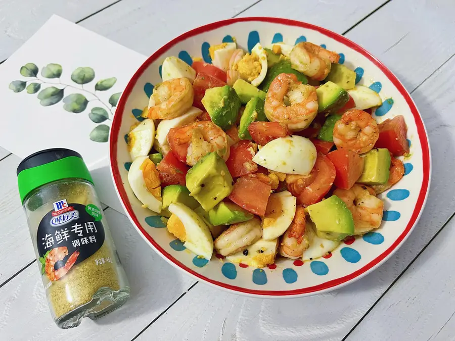 Shrimp and avocado salad