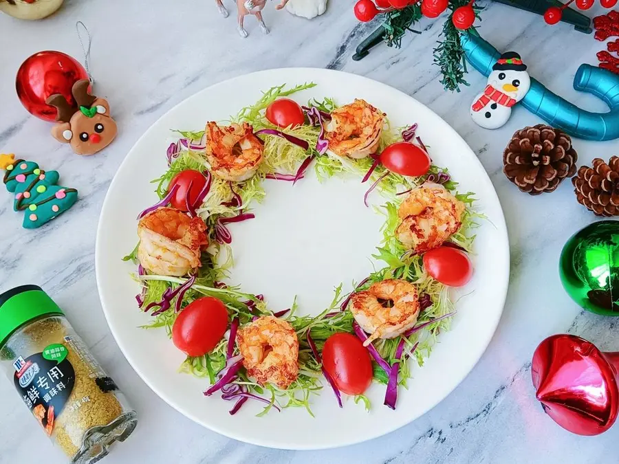 Christmas shrimp garland salad ✨