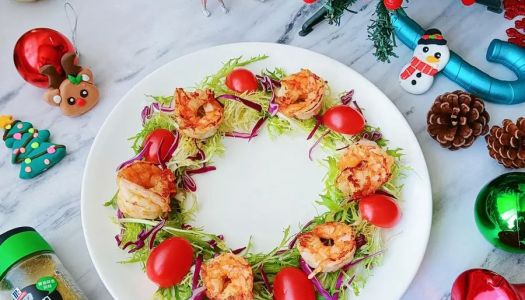 Christmas shrimp garland salad ✨