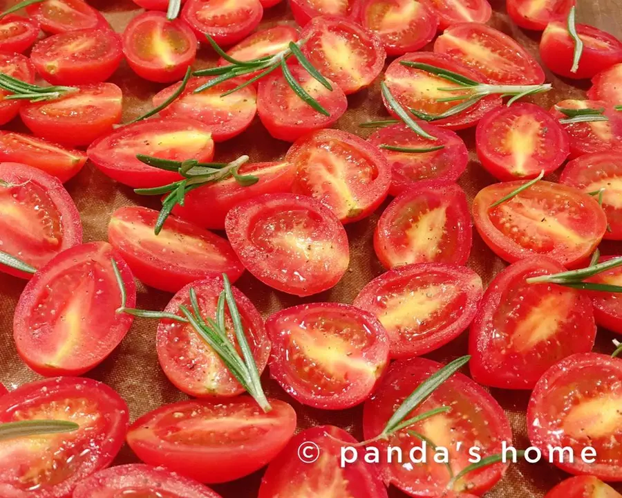 Exists for the sake of focaccia – olive oil soaked in cherry tomatoes